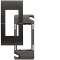 Systo plaque+support 1 module Noir|Hager-HAGWS405N