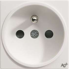 Systo prise de courant 2P+T 16A 250V SanVis 2 modules Blanc AntiBactérien|Hager-HAGWS100H