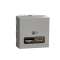 Unica - prise chargeur USB double - rapide 18W - 3,4A type A+C - 2 mod - alu|Schneider Electric-SCHNU301930