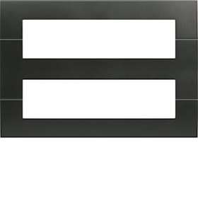 Systo plaque 16 modules Noir|Hager-HAGWS416N