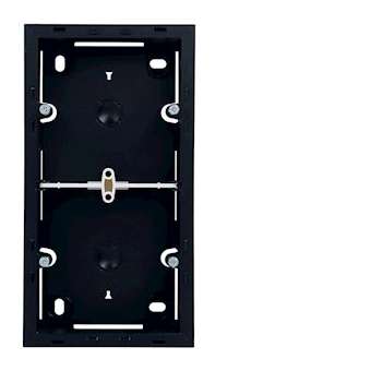 Systo Boîte 2 postes horizontaux ou verticaux pour montage en saillie Noir|Hager-HAGWS682N