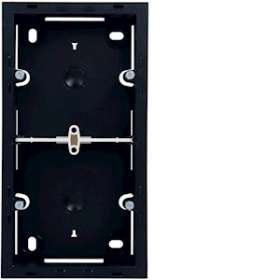 Systo Boîte 2 postes horizontaux ou verticaux pour montage en saillie Noir|Hager-HAGWS682N