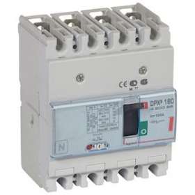 Disjoncteur magnétothermique DPX³160 pouvoir de coupure 36kA 400V~ - 4P - 125A|Legrand-LEG420096