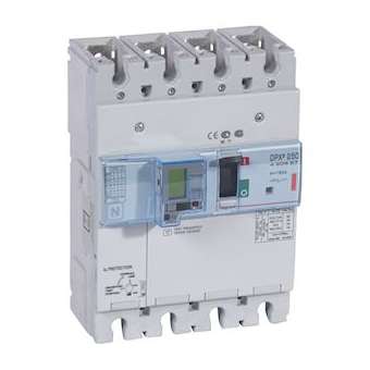 Disjoncteur électronique différentiel DPX³250 - 36kA 400V~ - 4P - 160A|Legrand-LEG420357
