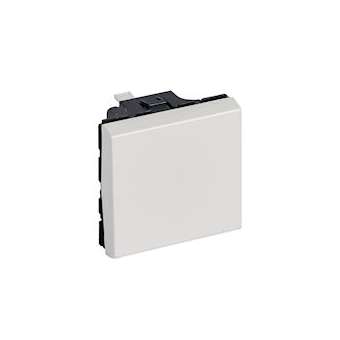 Poussoir 6A 250V~ Mosaic 2 modules - blanc antimicrobien|Legrand-LEG078715