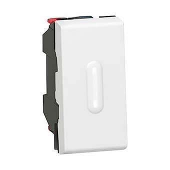 Poussoir à voyant 6A 250V~ Mosaic 1 module - blanc|Legrand-LEG077033