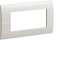 Systo plaque horizontale entraxe 57 4 modules Blanc