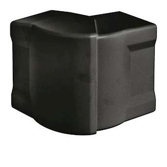 Angle extérieur queraz enclipsage direct pour GBD(A)50085 RAL 9011 noir|Hager-HAGL44729011