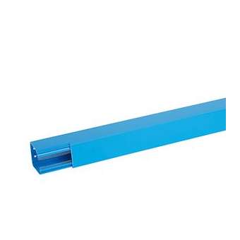 Goulotte distribution Viadis 60x60mm-Fond+couvercle-1 compart-Longueur 2m-Bleu|Planet wattohm-PLW101002