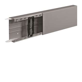 Goulotte Liféa 60X150 RAL 7030 avec éclis. et 2 agrf./mètre|Hager-HAGLFF6015007030