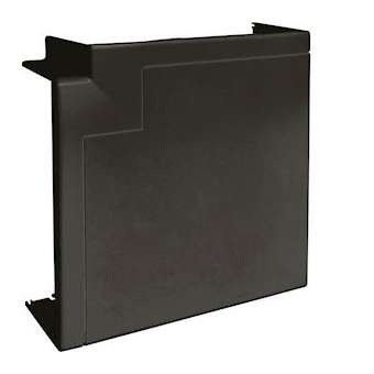 Angle plat queraz enclipsage direct pour GBD50131 RAL 9011 noir|Hager-HAGGBD5013159011