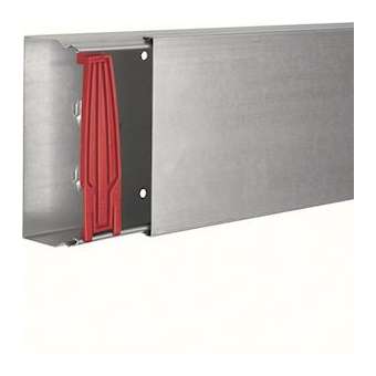 Goulotte camelea h150mm x p60mm + 4 agrafes M6292 (VERZ) acier galvanisé|Hager-HAGLFS601500VERZ