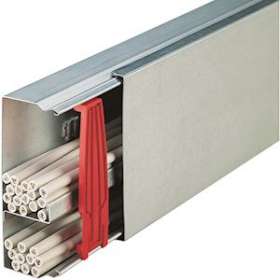 Goulotte camelea h100mm x p60mm + 4 agrafes M6291 (VERZ) acier galvanisé|Hager-HAGLFS601000VERZ