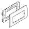 Support appareillage Logix-2 postes-Largeur 80mm-Pour Logix Universel aluminium