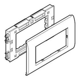 Support appareillage Logix-2 postes-Largeur 80mm-Pour Logix Universel aluminium|Planet wattohm-PLW48251