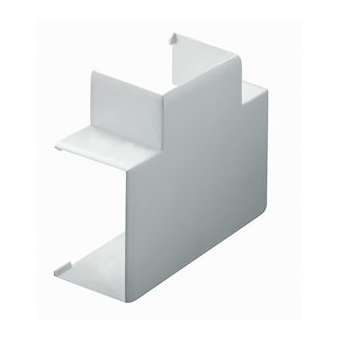 Té de dérivation -Pour goulotte de distribution Viadis 60x60mm-PVC Gris|Planet wattohm-PLW16416