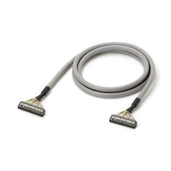 Câble entrées/sorties, 1 m, entre mil40 et mil40, direct|Omron electronics-OMRXW2Z-0100FF-L