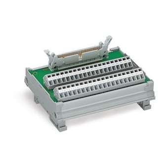 Module interface HE10 40 pôles dans boîtier support|Wago contact-WAG289-507