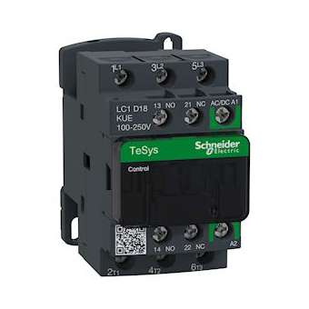 TeSys D - contacteur - 3P(3 NO) - AC3 - 440V 18A - 100 à 250Vca-cc|Schneider Electric-SCHLC1D18KUE