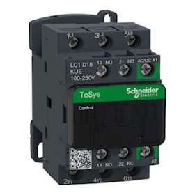 TeSys D - contacteur - 3P(3 NO) - AC3 - 440V 18A - 100 à 250Vca-cc|Schneider Electric-SCHLC1D18KUE