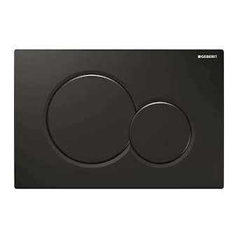 Plaque Geberit Sigma01 double touche: noir foncé RAL 9005|Geberit-GBR115.770.DW.5