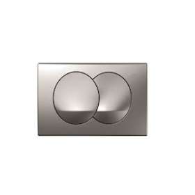 Plaque Geberit Delta20 double touche: Chromé mat|Geberit-GBR115.100.46.1