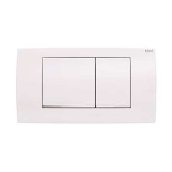 Plaque Geberit Twinline30 double touche: blanc, chromé brillant|Geberit-GBR115.899.KJ.1