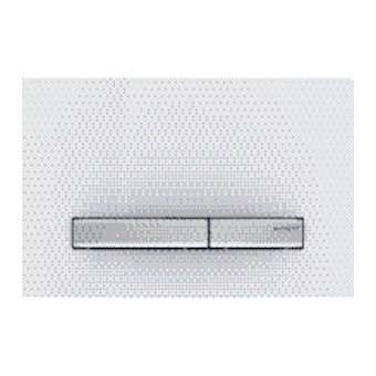 Plaque Geberit Sigma50 double touche: chromé, blanc|Geberit-GBR115.788.11.2