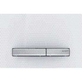 Plaque Geberit Sigma50 double touche: chromé, blanc|Geberit-GBR115.788.11.2