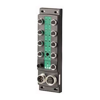 Module-bloc E/S SWD IP69K, 24 V DC, 8 E alim, 8 S alim séparée, 8 E/S M12 fem|Eaton industries-EONEU8E-SWD-8D8D-1