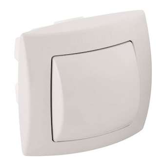 Poussoir à main Geberit simple touche commande WC pneumatique: Blanc|Geberit-GBR240.571.11.1