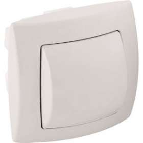 Poussoir à main Geberit simple touche commande WC pneumatique: Blanc|Geberit-GBR240.571.11.1