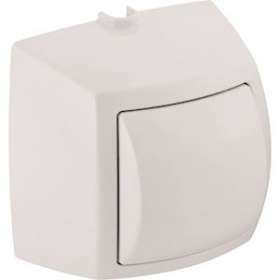 Poussoir à main Geberit simple touche commande WC pneumatique: Blanc|Geberit-GBR240.570.11.1