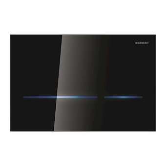 Commande Geberit électronique, secteur, DT, Sigma80, Sig12: Noir/Verre réfl|Geberit-GBR116.090.SG.1