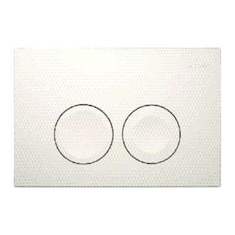 Plaque Geberit Delta25 double touche: Blanc alpin|Geberit-GBR115.125.11.5