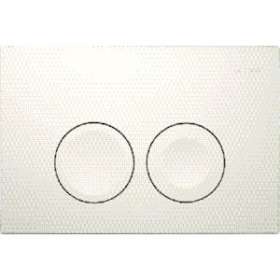Plaque Geberit Delta25 double touche: Blanc alpin|Geberit-GBR115.125.11.5