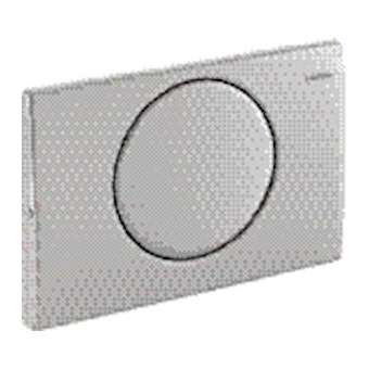 Plaque Geberit Delta10 interrompable, à visser: Brossé|Geberit-GBR115.101.00.5