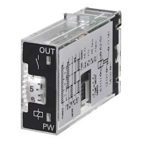 Minuterie, plug-in, 5 broches, multifonction, 0.1s-10 m, spdt, 3a, 12v dc, noir,|Omron electronics-OMRH3RN-1-B12VDC