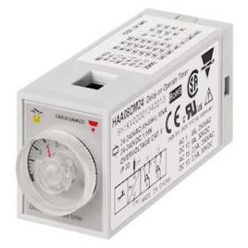 Tempo travail mise sous tension/symétrique - 2 RT 5A 24-240Vca/cc -0,1 s..100h|Carlo gavazzi-CGPHAA08DM24