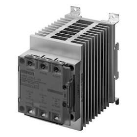 Ssr 3 phases, 3 éléments de commutation, avec radiateur, indicateur del, capot d|Omron electronics-OMRG3PE-535B-3N12-24VDC
