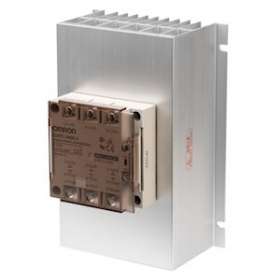 Ssr 3 phases, 3 éléments de commutation, avec radiateur, indicateur del, capot d|Omron electronics-OMRG3PE-545B-312-24VDC