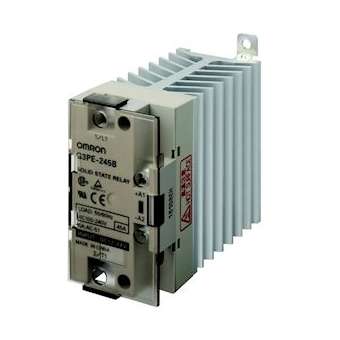 Ssr 1 phase, avec radiateur, indicateur del, secondaire 75-264Vca|Omron electronics-OMRG3PE-245B12-24VDC