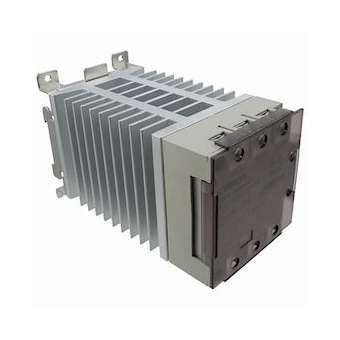 Ssr 3 phases, 2 éléments de commutation, avec radiateur, indicateur del, capot d|Omron electronics-OMRG3PE-525B-2N12-24VDC