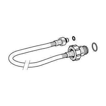 Flexible à tresse métallique Geberit rés déz réservoirs Delta 8/Sigma 12 cm L333|Geberit-GBR241.854.00.1