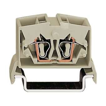 Mini-borne de passage EEx EII 4C pour rail TS 35, 1 pôle, 2,5 mm, Pour câblage f|Wago contact-WAG264-225
