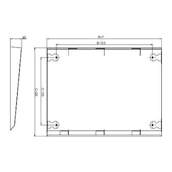 Spacial SF/SM - auvent - acier glvanisé - pour coffret L1200xP400 mm|Schneider Electric-SCHNSYSC1240
