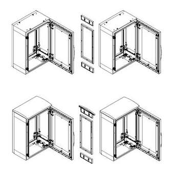 Thalassa PLA - Kit assemblage horizontal IP55 pour PLA H1500xP320mm Ral 7035|Schneider Electric-SCHNSYMUPLA153G