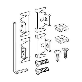 Matériel de fixation Geberit plaques de déclenchement Sigma et Delta (2 pc.)|Geberit-GBR241.877.00.1
