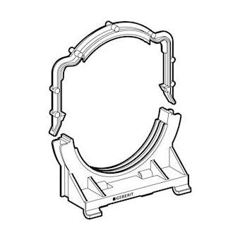 Collier Geberit pour coude de raccordement pour WC|Geberit-GBR242.012.00.1