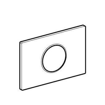 Plaque déclenchement Geberit Sigma10, WC électronique: blanc, chromé brillant|Geberit-GBR242.782.KJ.1